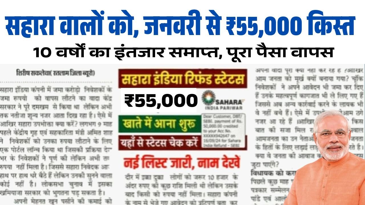 Sahara India Pariwar Refund List 2025