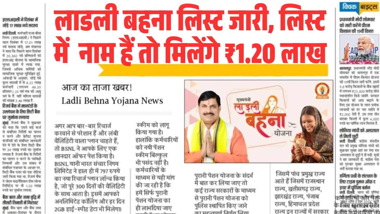 Ladali Behna Yojana New List 2026